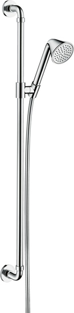 Hansgrohe Brauseset 900m AXOR Showers/Front mit Handbrause 85 1jet EcoSmart, Chrom 26023000