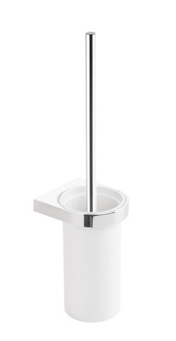 HEWI WC-Bürstengarnitur System 800, Metall, verchromt, Bürstenbehälter, Wandmontage 800.20.10041