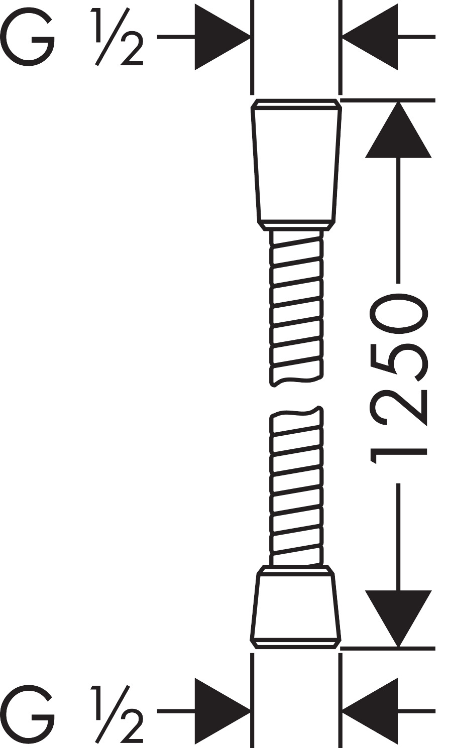 Hansgrohe Brauseschlauch Sensoflex 1250mm chrom 28132000