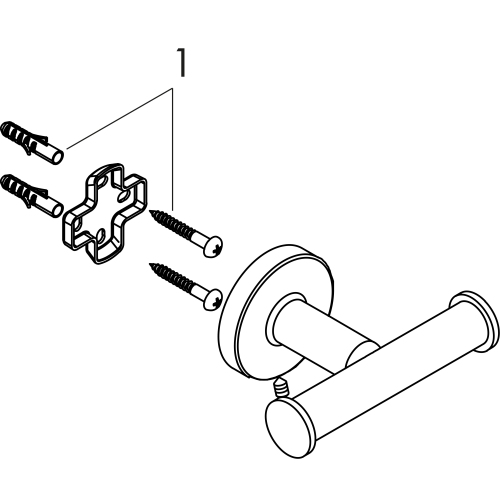 Hansgrohe Doppelhaken Logis Universal chrom 41725000