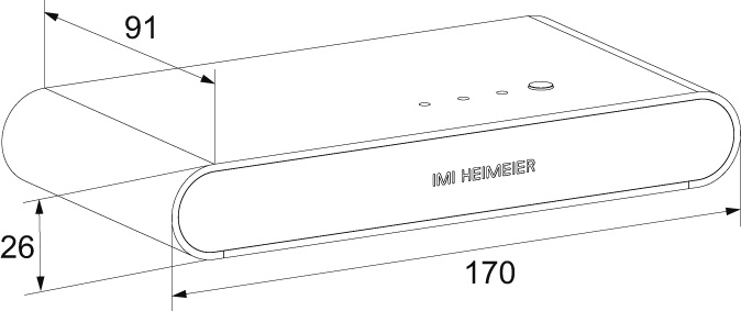 Heimeier neoHub Gateway für IOS/Android zur Fernsteuerung von neoStat / neoAir 1500-01.330