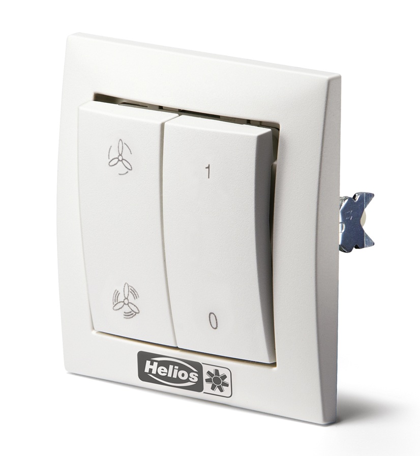 Helios MVB Betriebsschalter 0-1-2 für Multivent-Rohrventilatoren 06091