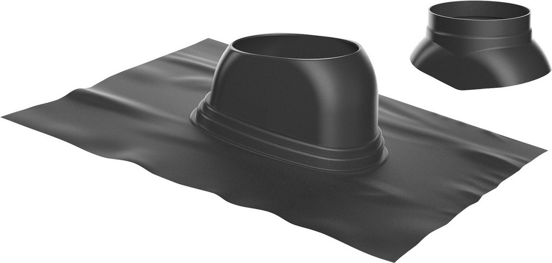 Bosch Dachziegel d: 166, 5-25 Grad schwarz Abgaszubehör FC-O110 7738113128