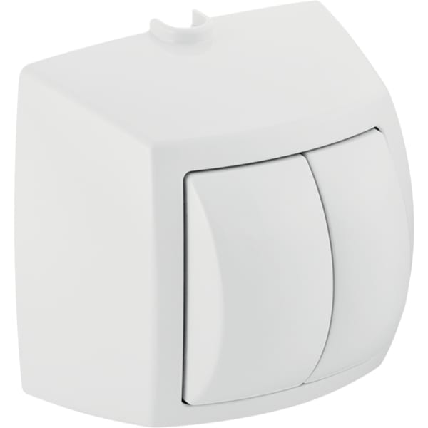 Geberit Handdrücker 2-Mengen-Spülauslösung zu WC-Steuerung mit pneumatischer Spülauslösung glanzchrom 240.584.KA.1