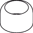 Hansgrohe Kugelrosette für Spültischmischer, chrom 13919000