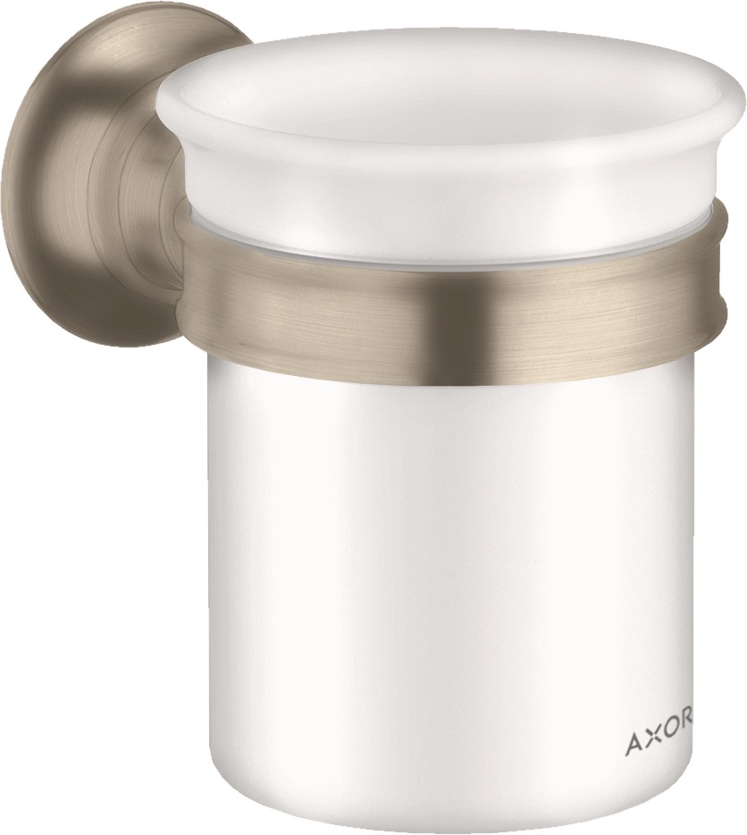 Hansgrohe Zahnputzbecher Axor Montreux brushed nickel mit Halter 42134820