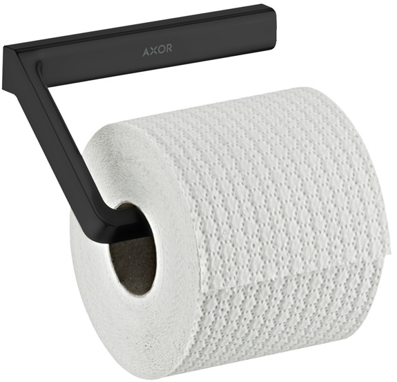 Hansgrohe Papierrollenhalter Axor Universal Softsquare mattschwarz ohne Deckel 42846670