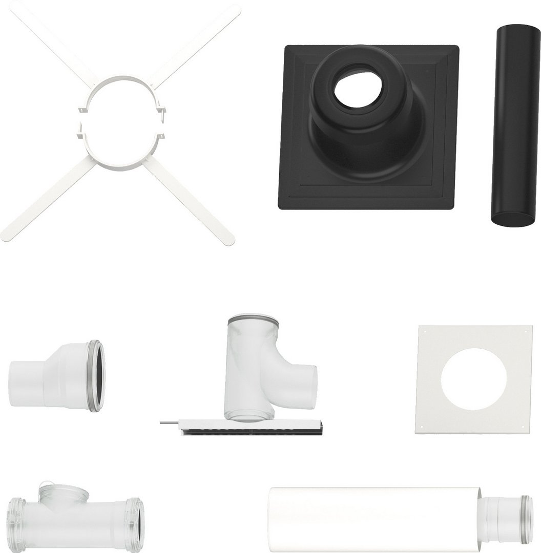Bosch Grundbausatz B53, Kunststoff, d: 110mm Abgaszubehör FC-Set110-B53 7738113176