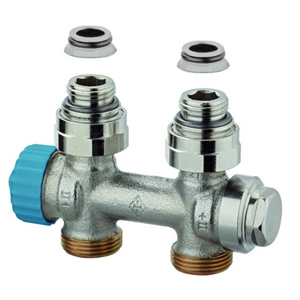Heimeier Multilux Einrohr Anschlussarmatur Durchgang 1/2" IG 3854-02.000