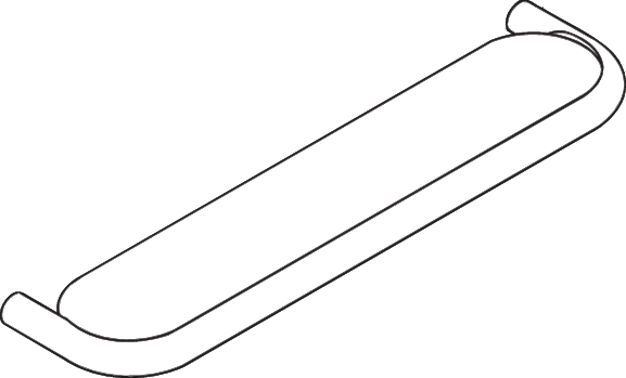 HEWI Ablage Serie 801, matt, mit Platte transparentem Kunststoff, 600mm breit, 140mm tief, reinweiß 801.03B100 99