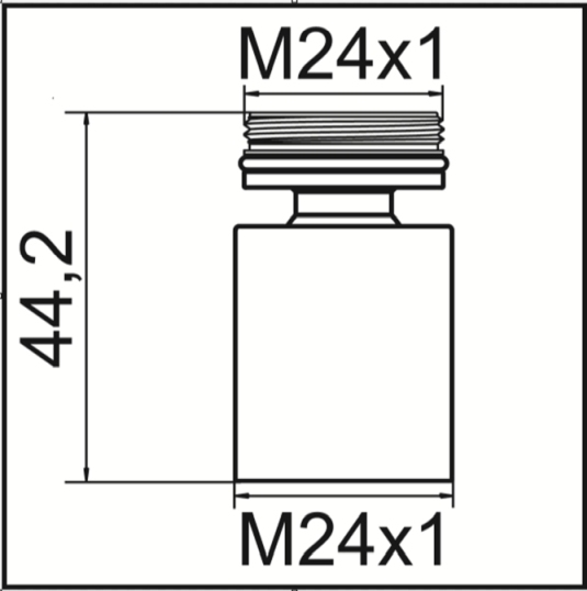 Neoperl Kugelgelenk für CACHE STD verchromt, M24x1 x M24x1 06896590