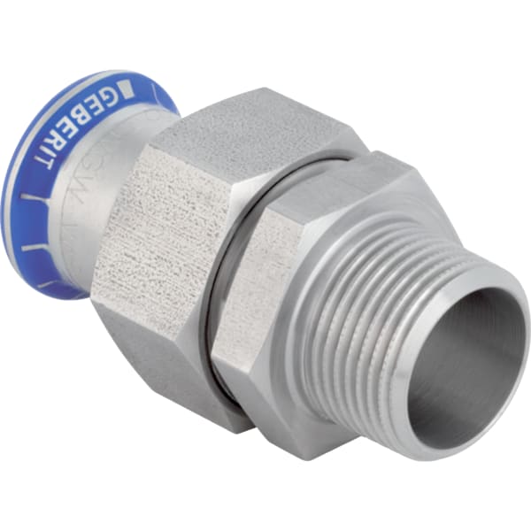 Geberit Mapress Edelstahl Übergangsverschraubung mit AG ÜM d54-R2 35370