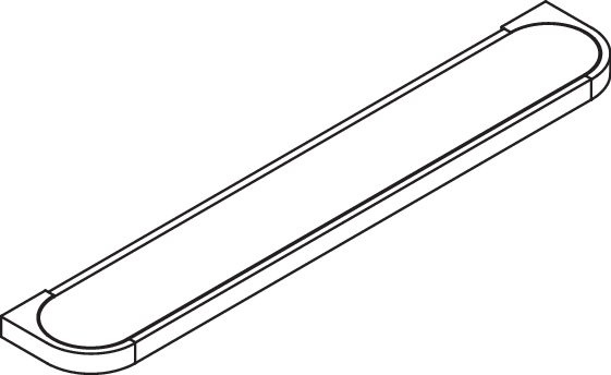 HEWI Ablage, Halter Metall, Glasplatte satiniert, 600mm breit, 100mm tief, Wandmontage, weiß tiefmatt 800.03.10065 DX