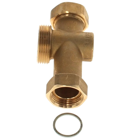 Buderus T-Stück 11/4"x1"x11/4" für G144, für Kesselanschl-Set waagerecht KAS2 5584365