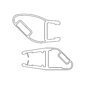 HSK Magnetprofil 180° Transparent E100055-180-6-S