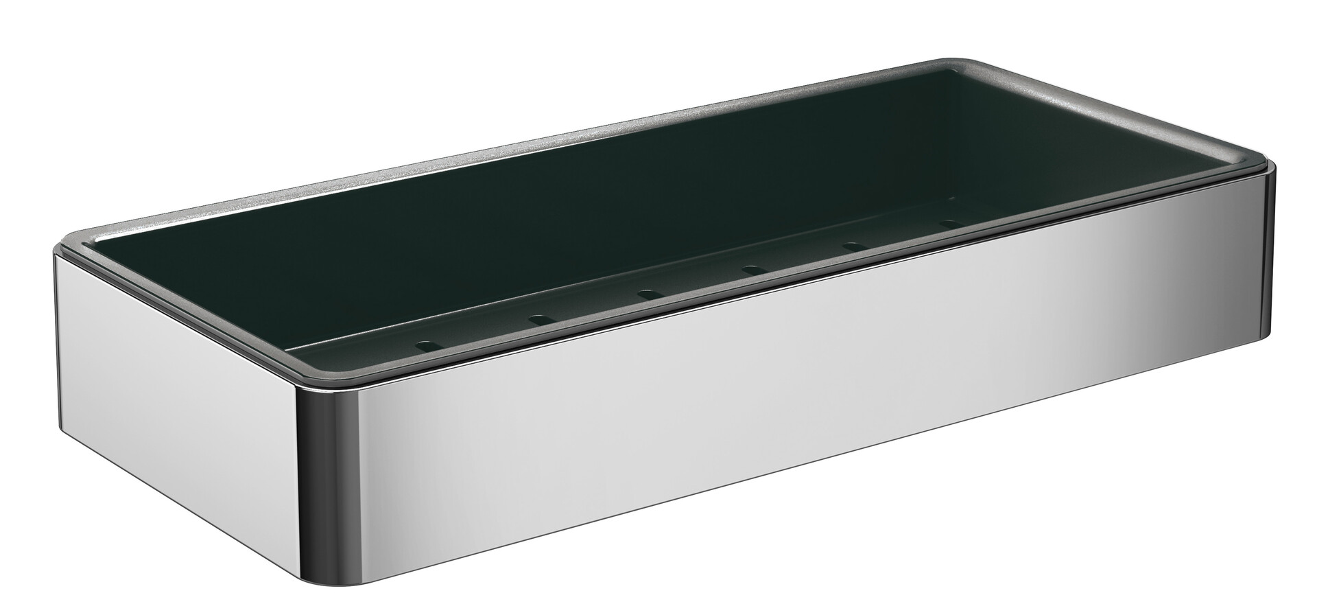 Emco Seifenkorb mit Kunststoffeinsatz Loft chrom-schwarz 054500502