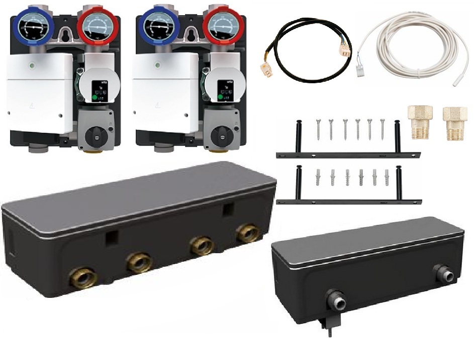 Buderus Logaplus Paket WE12.1 bis 35 kW 2HK WHY 80/60 2xHSM25/6 MM100 SolHu 7739607558