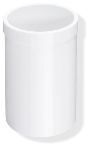 HEWI Becher, flachbodig Polyamid, passend zu Ablagen mit Loch 950.13.00.. und zu Halter 800.00.10090 und Produkt-Set 800.04.11041, 815.04.110, 815.04.11090, 162.04.110..., signalweiß 800.04.010 98