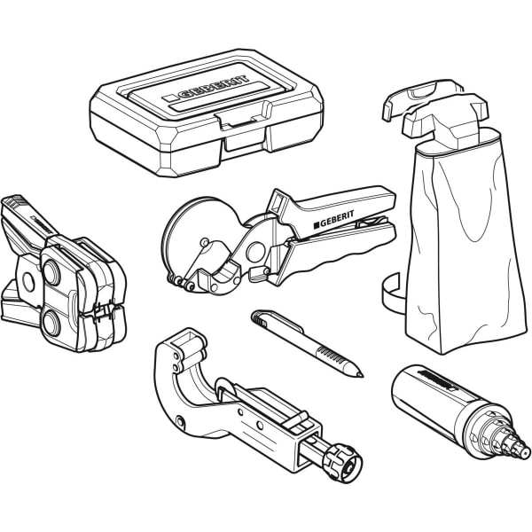 Geberit FlowFit Pressbackenset d16-40 Geberit Kompatibilität (2) 691.036.00.1