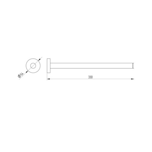 Avenarius Handtuchhalter einarmig 330mm 2001415040