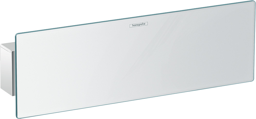 Hansgrohe FixFit Wandanschluss Porter 300 mit Brausehalter und Duschablage, Chrom 26456000