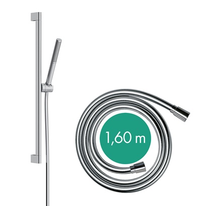 Hansgrohe Brauseset Pulsify S 100, 1 jet mit Brausestange 650mm chrom 24372000