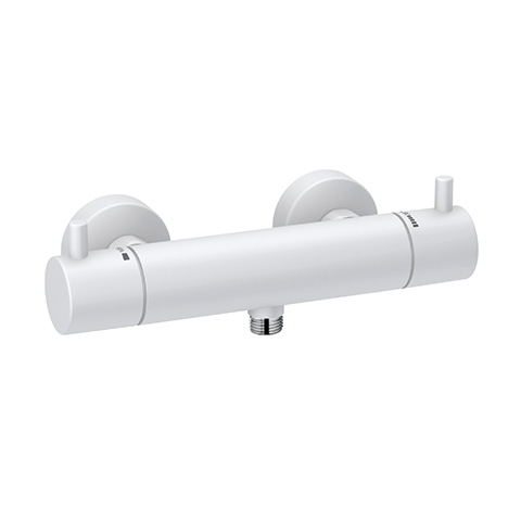 Kludi BOZZ Thermostat-Brausearmatur ohne Brausegarnitur mattweiß 352035338