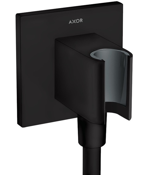 Hansgrohe Schlauchanschluss Fixfit Porter Square Axor DN15 mit Rückflussverhinderer schwarzmatt 36734670