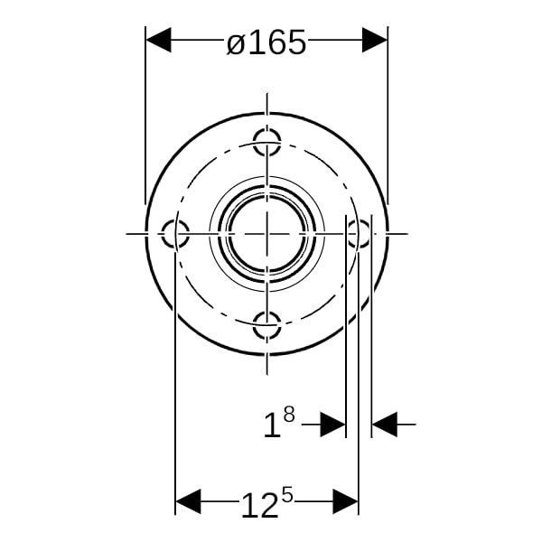 Geberit Mapress Edelstahl Flansch PN 10/16 mit Pressmuffe (LABS-frei) d54 83718