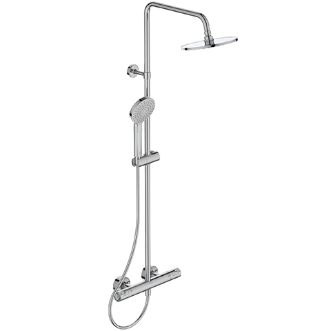 Ideal Standard Duschsystem Ceratherm T50 m.Brausethermostat Schlauch 1750mm, chrom A7225AA