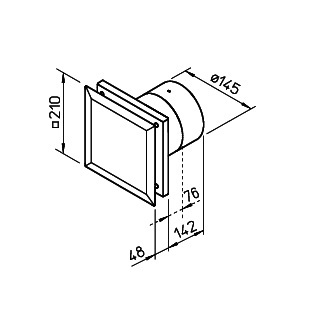 Helios M1/150 0-10V Minivent DN150 regelbar 0-10V 06044