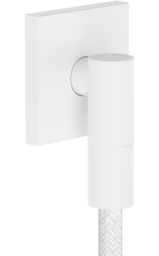 Hansgrohe Wandanschluss FixFit Fine E mit Rückflussverhinderer weiß matt 28883700