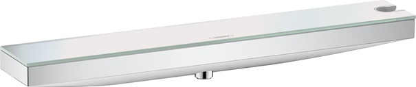 Hansgrohe Wandanschluss Rainfinity Porter 500 mit Brausehalter rechts und Duschablage, Chrom 26858000