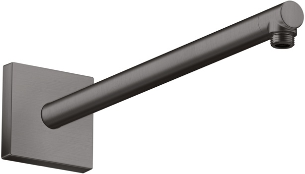 Hansgrohe Brausearm DN15 390mm eckig Axor ShowerSolutions brushed black chrom 26436340
