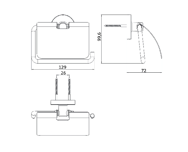 Emco Papierhalter Round mit Deckel schwarz arz 430013301