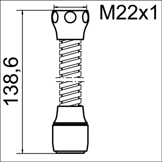 Neoperl Cascade SLC Strahlregler mit Hahnschlauch verchromt, M22x1, A=13.5 - 15 l/min 01092697