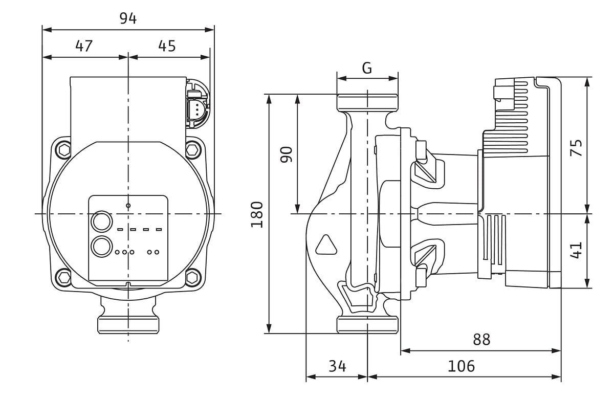 Wilo Varios PICO-STG 30/1-8, G2, 1x230V, 180mm Hocheffizienzpumpe Nassläufer 4232745