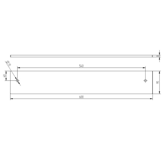 Avenarius Serie 200 Ersatzplatte 600mm 1001050900