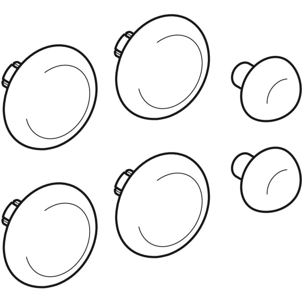 Geberit Set Puffer für WC-Deckel Eurotrend 598107000