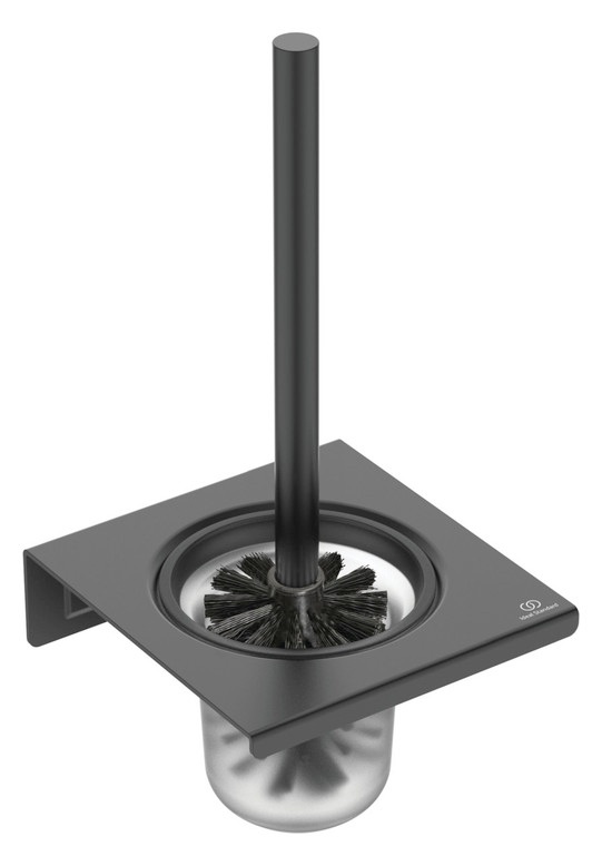 Ideal Standard WC-Bürstengarnitur Alu+ schwarzes satiniertes BD593XG