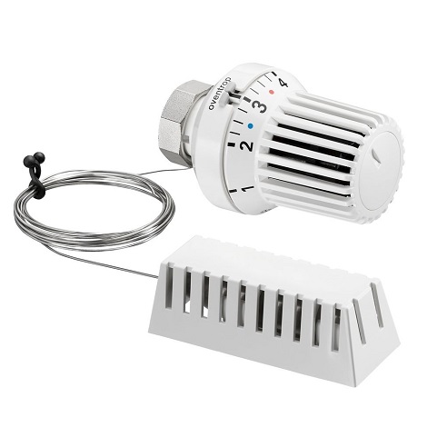 Oventrop Thermostatkopf "Uni XH" 7-28 C, 0 * 1-5, Fernfühler 2m, weiß 1011565