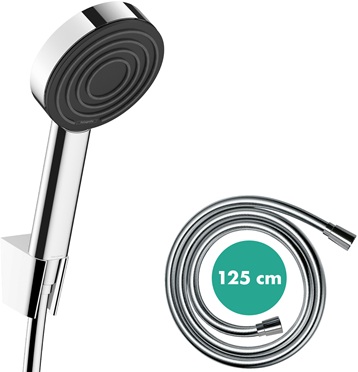 Hansgrohe Porterset Pulsify S 105 1 jet mit Brauseschlauch 1250mm chrom 24301000