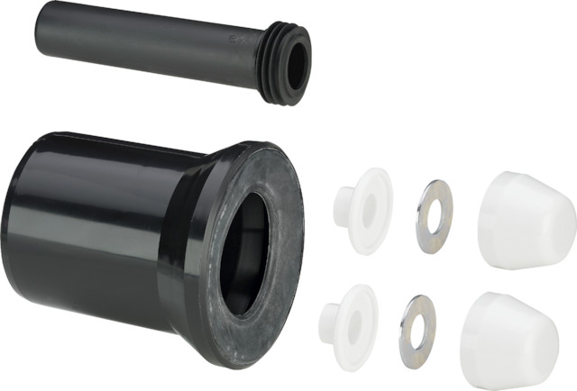 Viega Anschlussset 3817.816 in DN100 für wandhängendes WC schwarz 101824