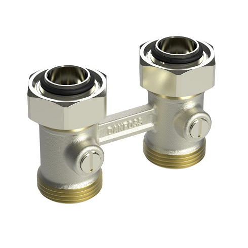 Danfoss Hahnblock RLV-KB 3/4" Durchgang für 2-Rohr-Anlagen 003L0391