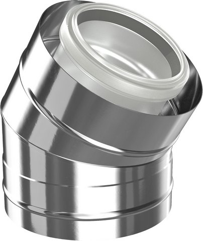 Buderus Bogen konzentrisch d:110/160, 30 Grad Edelstahl 7738113144