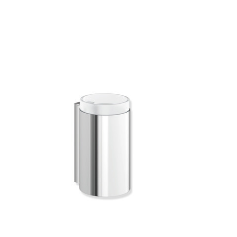 HEWI Glasbecher mit Halter System 900, Metall, verchromt, Becher Kristallglas 900.04.00040
