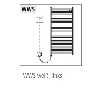 Arbonia Duolino Watt H: 1.796 B: 784mm, max. P: 1500W, weiß, WWS weiß, links DLE2018750101XA