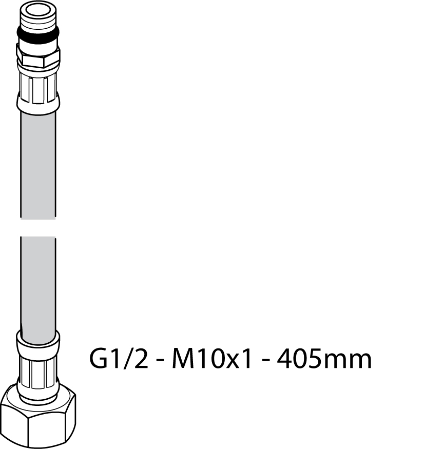 Ideal Standard flexibler Schlauch, G1/2 I, M10X1 A960505NU
