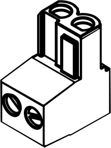 Bosch / Buderus Anschlussklemme 2-polig blau 5 Stück für GB172, GBH172 87444040890