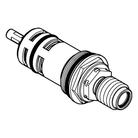 Grohe Thermoelement 3/4" warm rechts für vertauschte Wasserwege 47379000